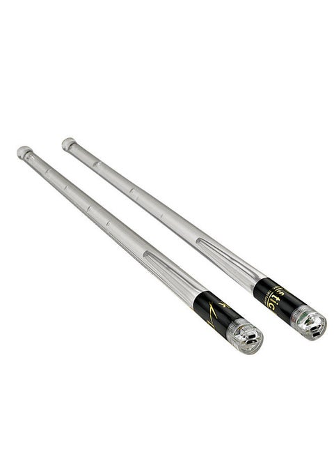 LED Light Up Drumsticks Jazz Drum Sticks 15 Gradient Colorful Lights USB Charging with ON/OFF Switch Drumstick Drum Set Accessories