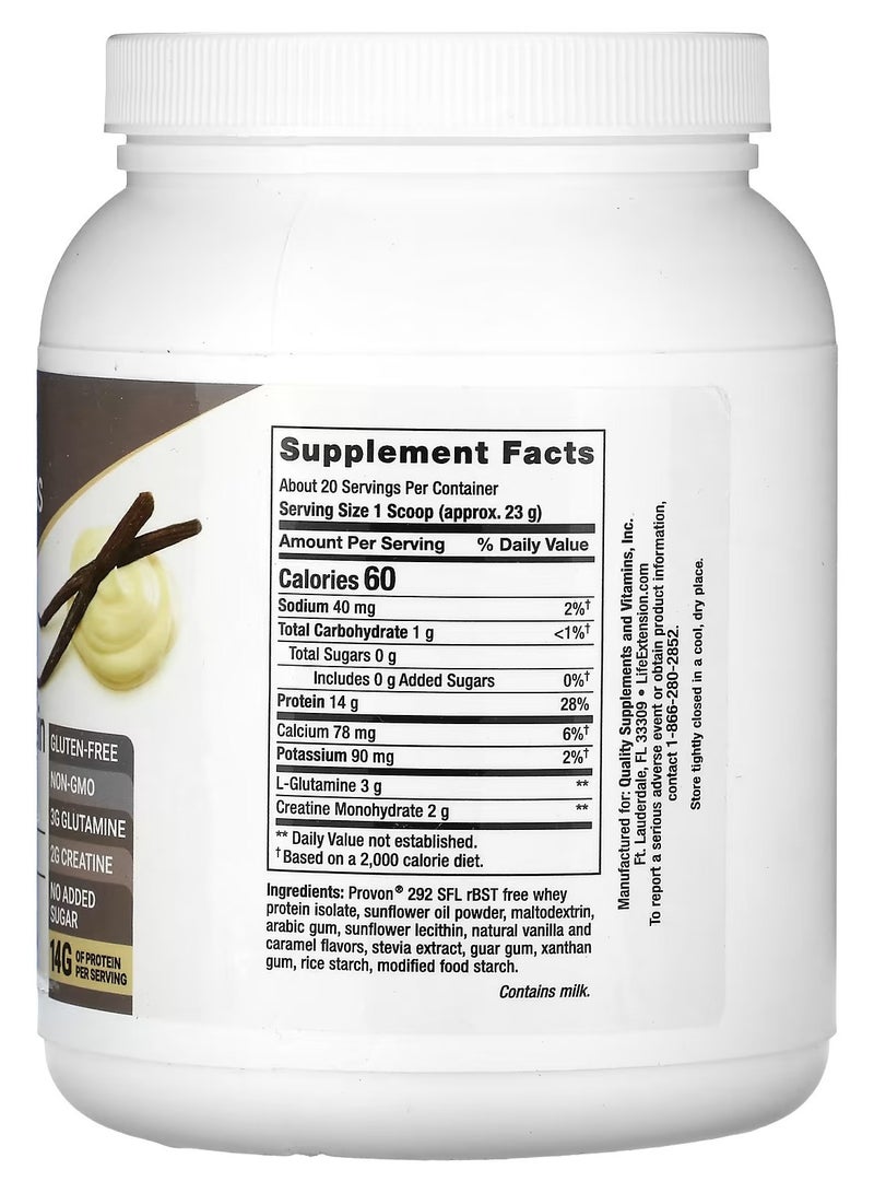 لايف إكستنشن Life Extension, Wellness Code, بروتين مصل اللبن المعزول المتقدم، فانيليا، 1 رطل (454 جم) - Image 2