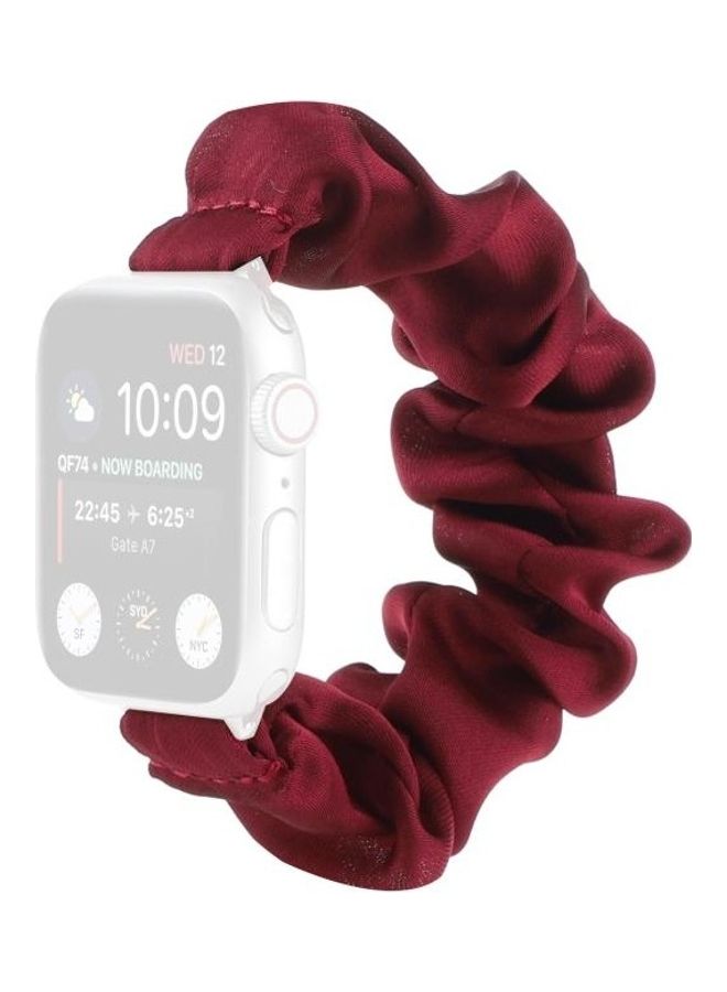 HuHa Replacement Watchband For Apple Watch Series 7/6/5/4/3/2/1/SE 42/44/45mm Red - Image 1