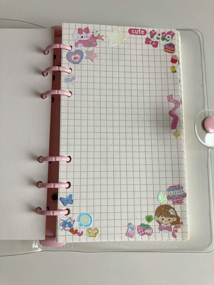 SWOPPERRY Diary for Kids –Journal Diary for Girls, Kawaii Diaries, Scrapbooking, Notepad for Students, Cute Stationery Items for Writing & Drawing (SCHOOL LIFE THEEME) - Image 2