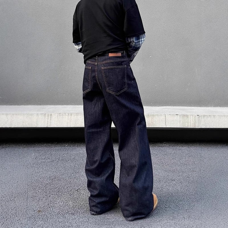Unisex Classic Denim Jeans Loose Fit Daily Outdoor Wear - Image 4