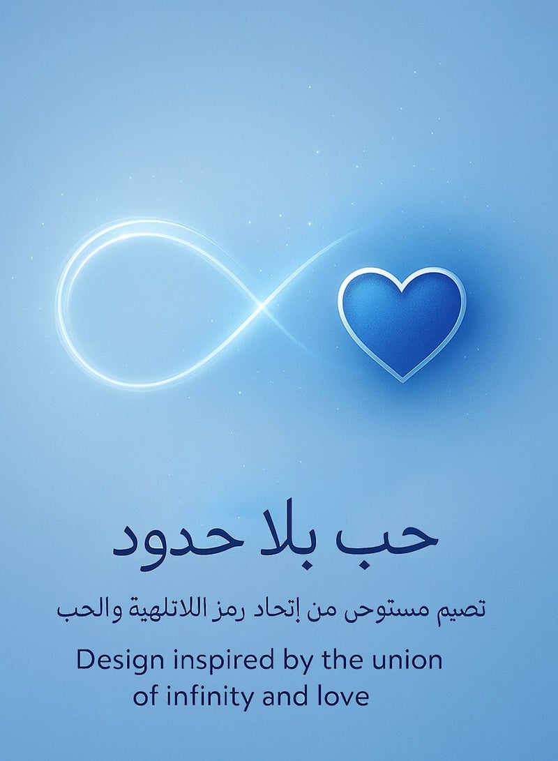 فوريكاسا سوار القلب الأزرق مع رمز اللانهاية – مطلي بالذهب الأبيض عيار 18، قابل للتعديل ‎16+4‎ سم، مع علبة هدايا بيضاء فاخرة مقاومة للأكسدة بتصميم نجوم لامع - Image 5