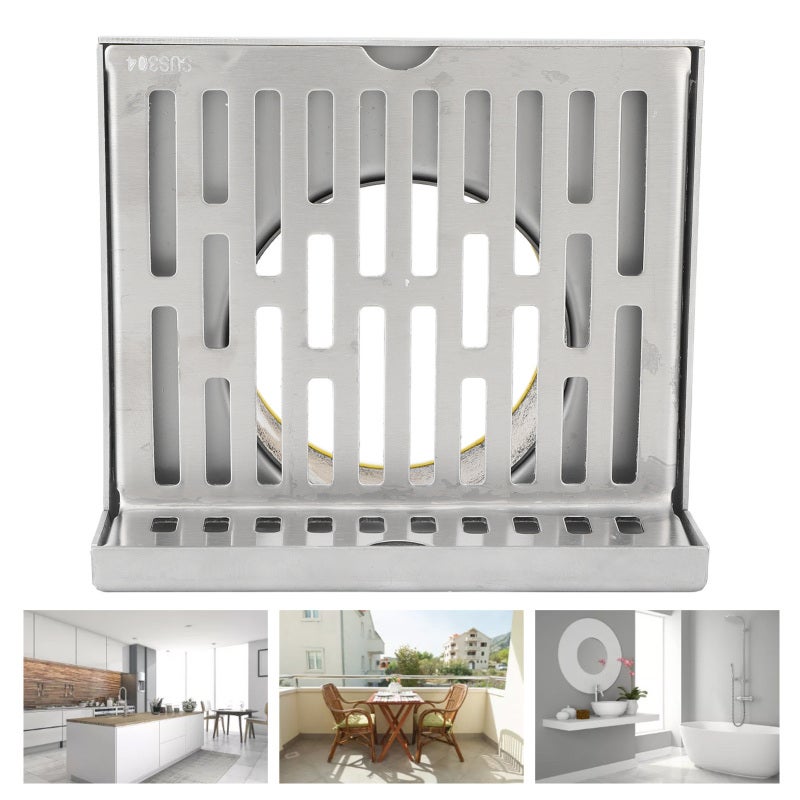 صريف أرضي زاوية تصميم شكل L من الفولاذ المقاوم للصدآب المتين ومقاوم للتآكل ومت견 Widely Used L Shaped Drain - Image 1