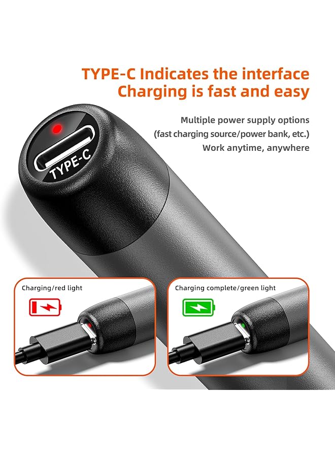 إيروريكس مكواة لحام لاسلكية قابلة لإعادة الشحن عبر USB محمولة بثلاث سرعات قابلة للتعديل درجة الحرارة حامل مكواة لحام من الراتنج مع علبة تخزين قلب تسخين مكواة لحام - Image 4