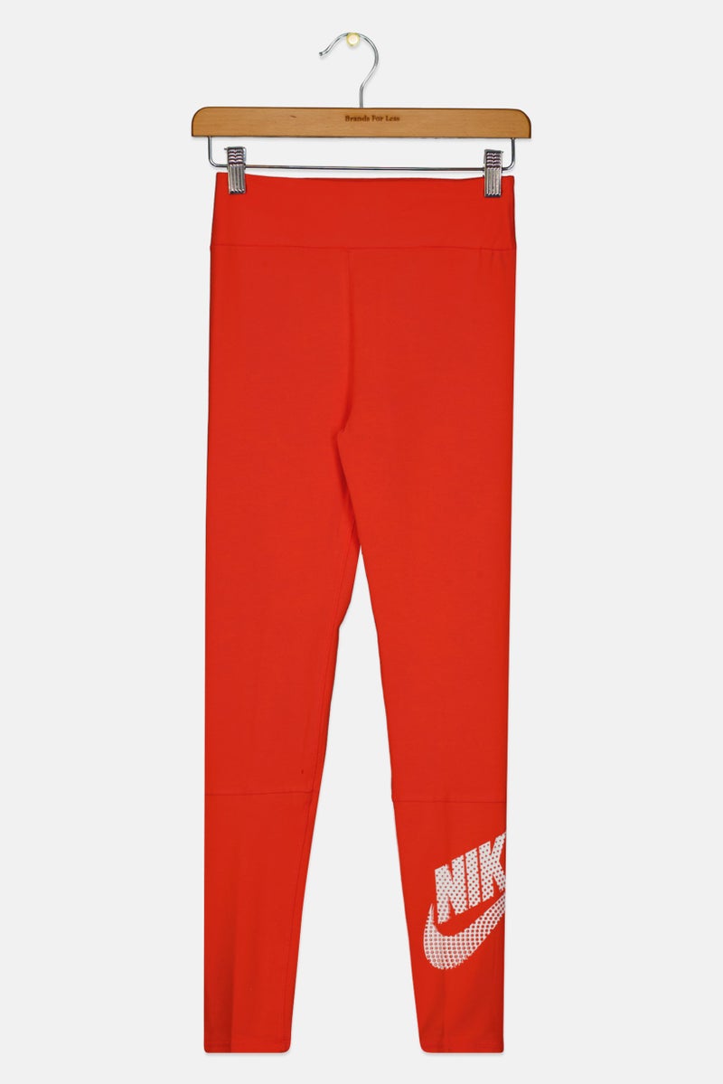 Nike Kids Girl Sportswear Fit Training Legging, Orange - Image 1