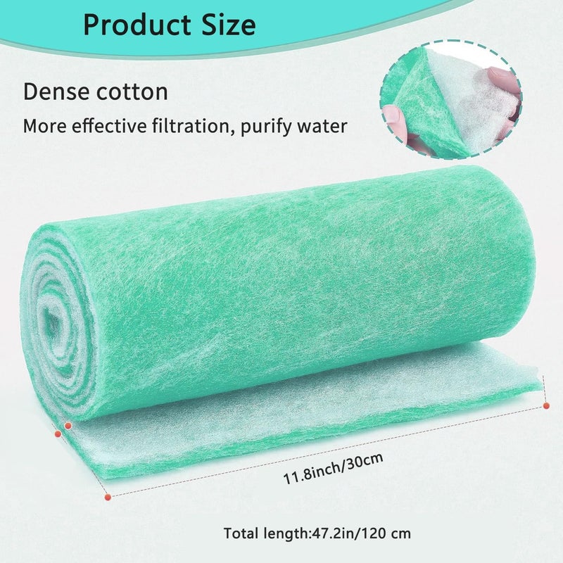 Yamibobo Fish Tank Sponge Pad Pond Filter Sponge Aquarium Filter Wool Biological Filter Pad Aquarium Tanks Filter Aquarium Tanks Filter Pad Water Tank Sponge Mat Filter Cotton - Image 3