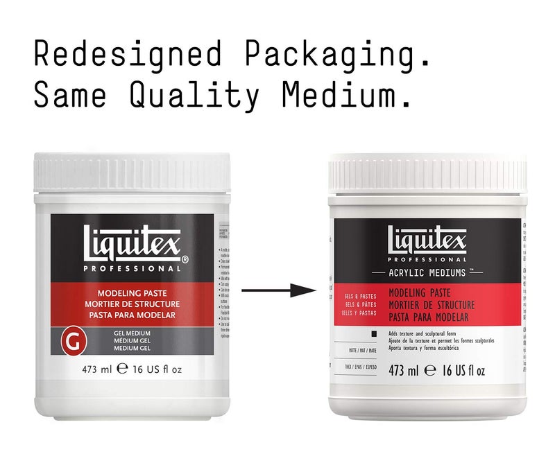 Liquitex Professional Modeling Paste Medium, 16-oz - Image 2