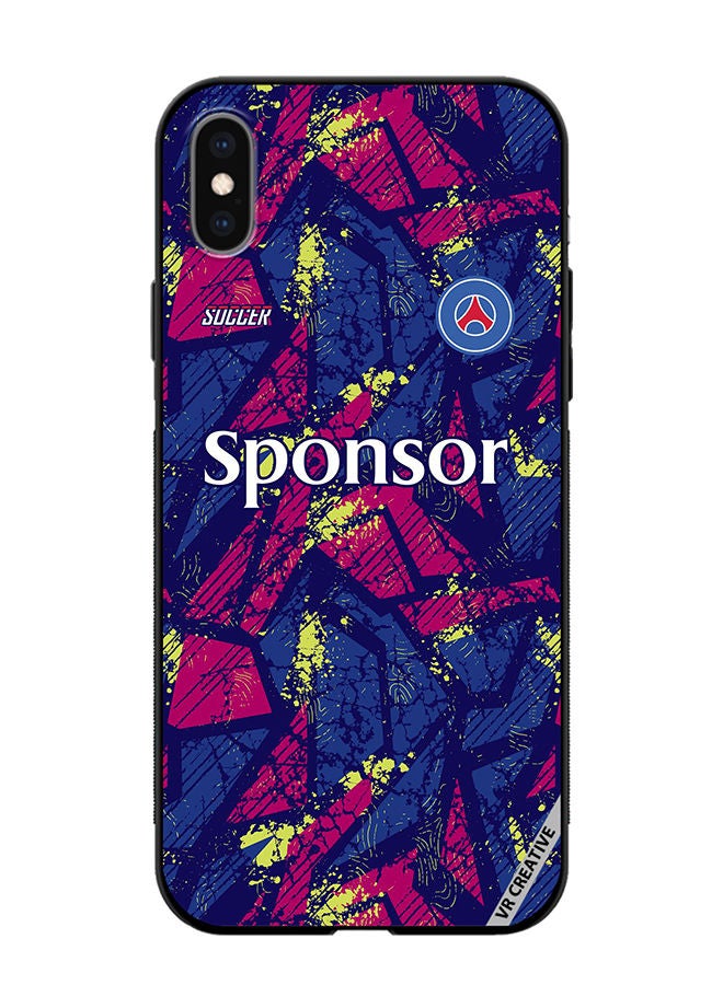 VR CREATIVE Protective Case Cover For Apple iPhone XS Max Jersey Design Multicolour - Image 1