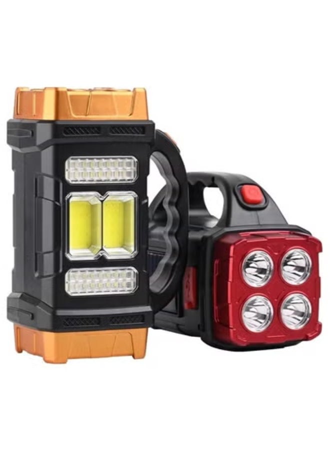 JAJEEK Solar Lantern Flashlight – USB Rechargeable Portable Emergency Light with 4 Modes – Waterproof, Durable, Multi-Color Lantern for Camping, Hiking, Outdoor Adventures, and Power Outages – Lightweight with Long Battery Life for Reliable Use Anywhere  - Image 1