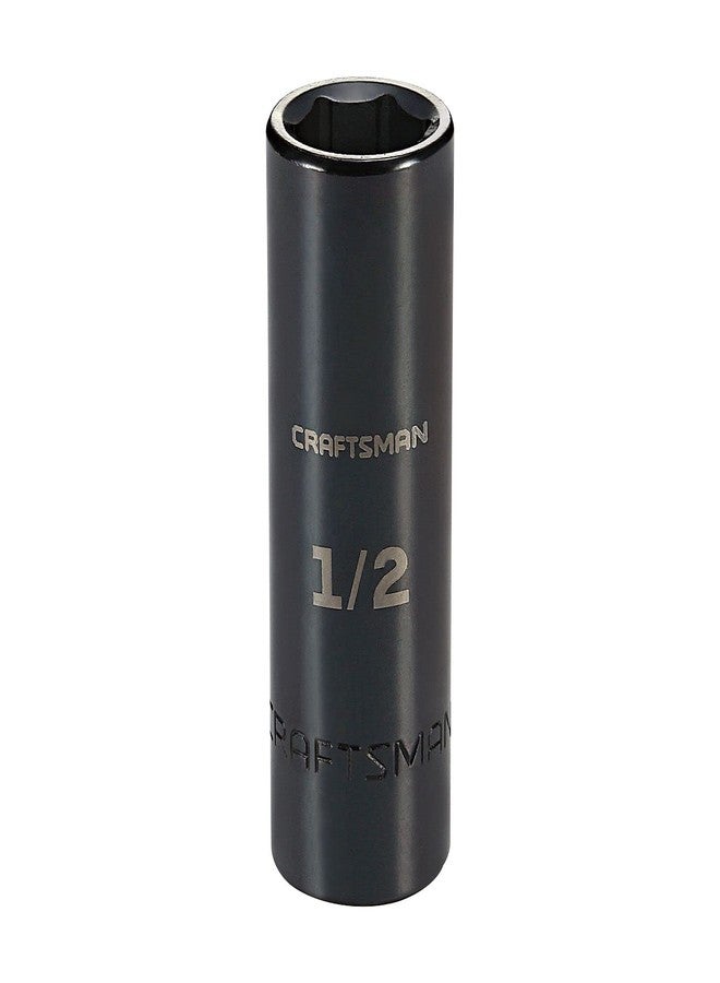 CRAFTSMAN Impact Socket, Deep, SAE, 3/8 in. Drive, 1/2 in. (CMMT15894)