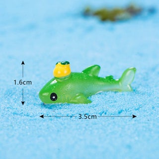 No. 1-Green Lemon Whale approximately 3.5x1.6cm