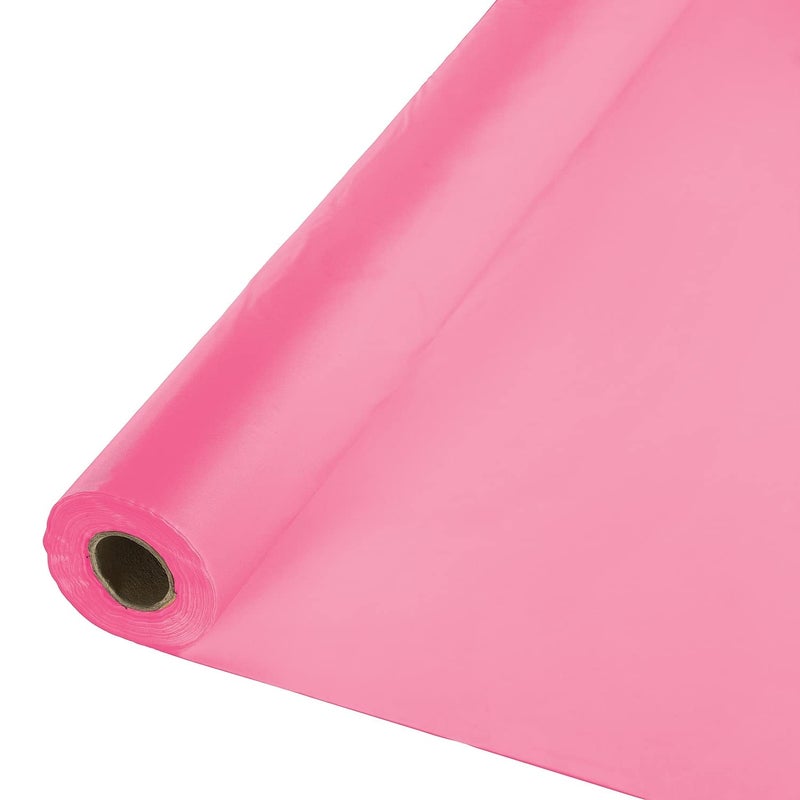 Creative Converting Touch of Color Candy Pink Plastic Banquet Roll (011346) - Image 5