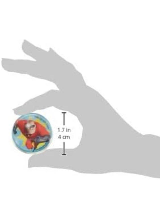 Amscan 3900010 Disney/Pixar 'Incredibles 2' Bounce Balls, Party Favor, Multicolor - Image 2