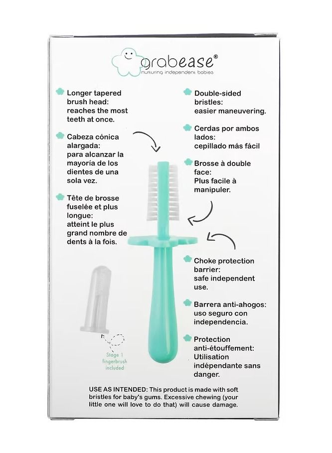 grabease Double Sided Toothbrush and Finger Brush - Image 2