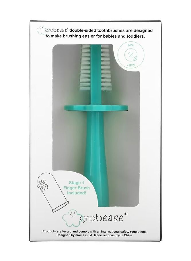 grabease Double Sided Toothbrush and Finger Brush - Image 1