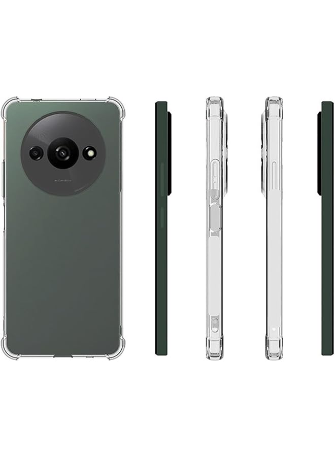 إيروريكس جراب لهاتف Xiaomi Redmi A3 Xiaomi Poco C61 مع واقي شاشة مكون من قطعتين من مادة TPU الناعمة الممتصة للصدمات مع زوايا معززة وغطاء حماية شفاف - Image 2