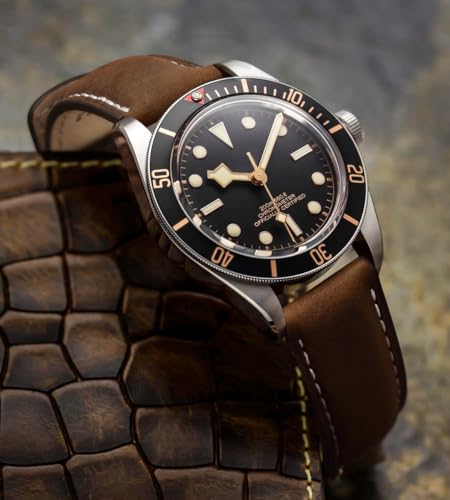 Ritche Quick Release Leather Watch Band 18mm 19mm 20mm 21mm 22mm 23mm 24mm Leather Watch Strap Saddle Brown White Black 20mm Vintage - Image 3