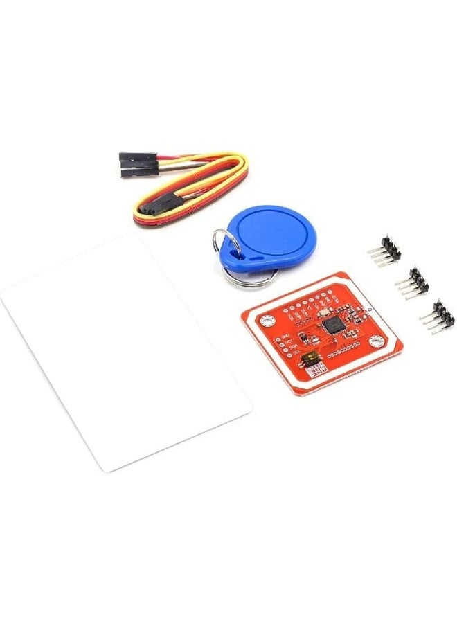 Rubik مجموعة وحدات Pn532 Nfc Rfid V3 تدعم I2C Spi Hsu لـ Arduino Raspberry Pi Diy (لوحة حمراء) 