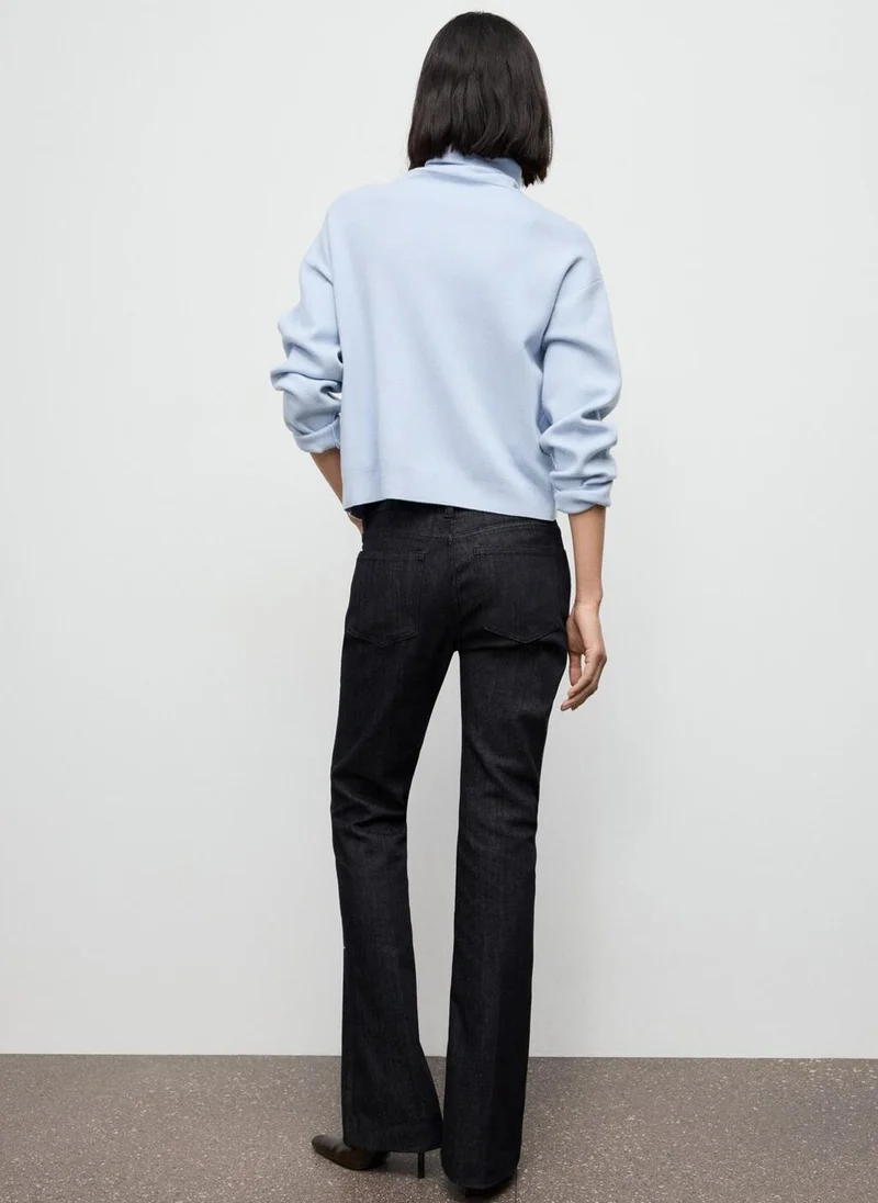 MANGO Turtleneck sweater with zip