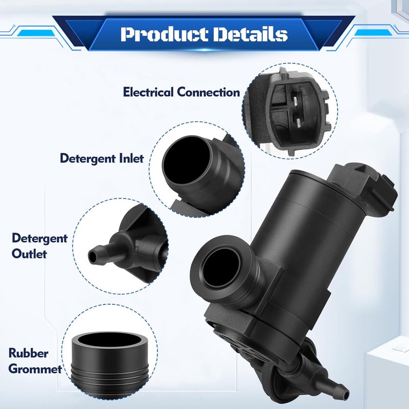 HHCSOP Windshield Washer Motor Pump for Nissan & Infiniti - Image 5