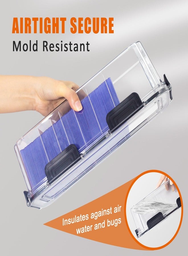 tutata Trading Card Storage Box Compatible with Top Loaders, Sports Cards Baseball Cards Storage Box with 10 Card Dividers - Image 3