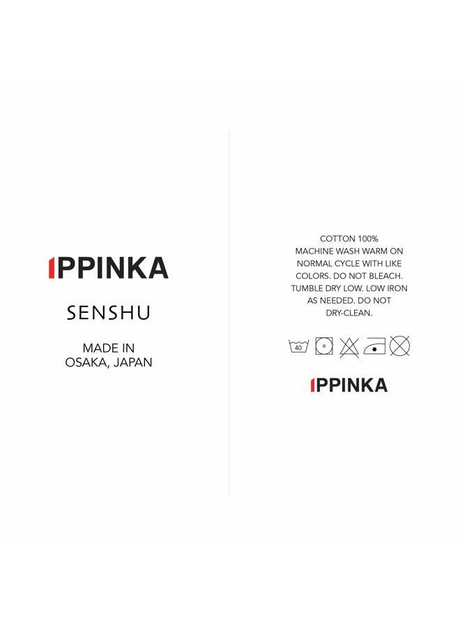 IPPINKA Senshu Japanese Towel, Ultra Soft, Quick-Drying, Two-Tone Stripes, Red (Wash/Face Towel) - Image 4