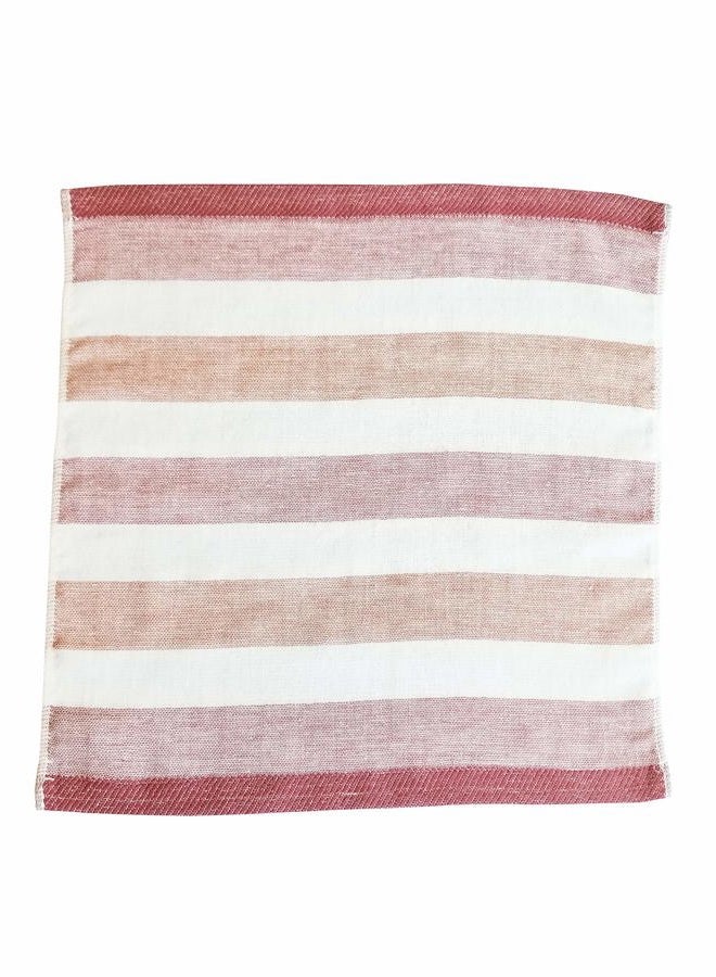 IPPINKA Senshu Japanese Towel, Ultra Soft, Quick-Drying, Two-Tone Stripes, Red (Wash/Face Towel) - Image 3