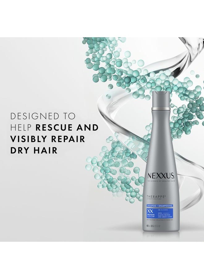 Nexxus Therappe Shampoo Ultimate Moisture For Dry Hair Silicone-Free 13.5 oz - Image 2