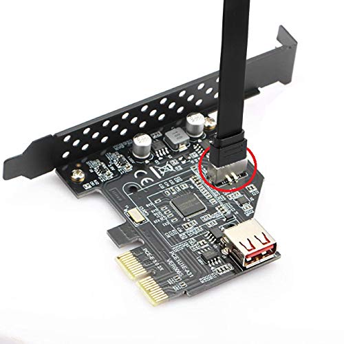 MZHOU USB 3.1 Gen2 Type-C to Type-E Front Panel Adapter - 10Gbps USB-C Internal Header Converter with 50cm Cable & Mounting Screw - Compatible with Motherboard USB-C/E Port for PC Case, Desktop Computer - Image 4