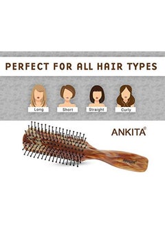 Ankita AllPurpose Hair Brush with Nylon Bristle Multicolor  - Image 5
