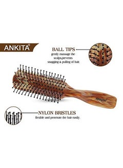 Ankita AllPurpose Hair Brush with Nylon Bristle Multicolor  - Image 4