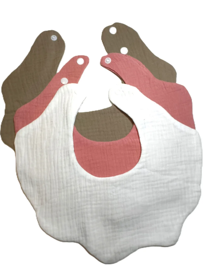بيبي كلو Breathable Mesh Cloth Baby Bib Set of 3