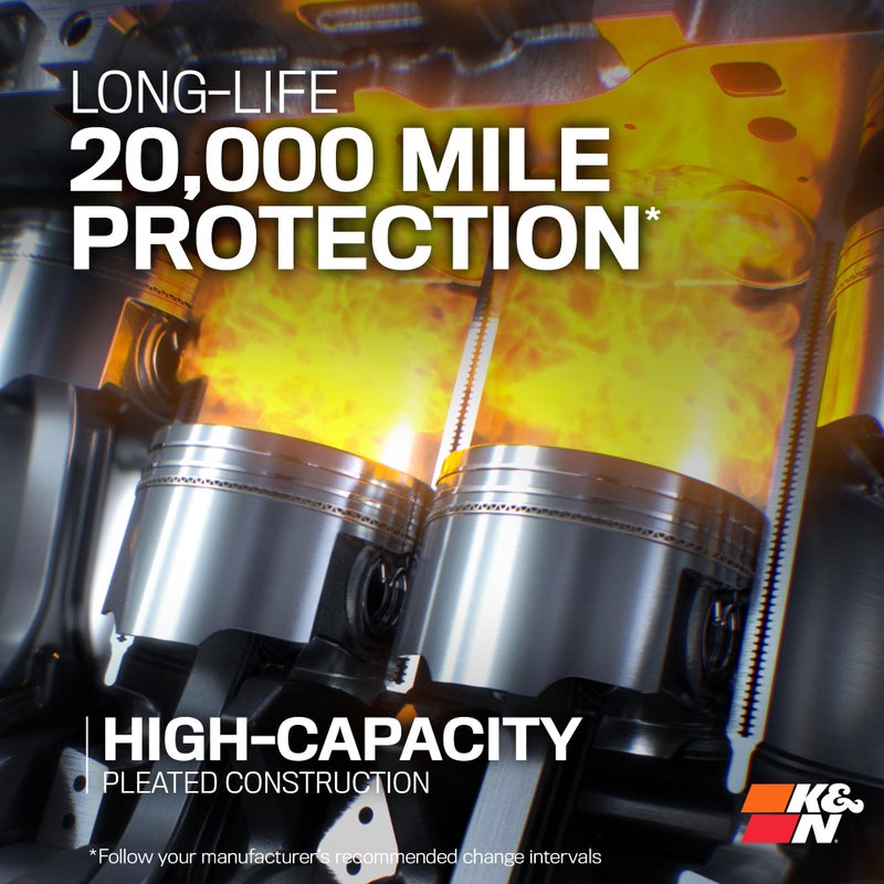 K&N Oil Filter: 20,000 Mile Engine Protection, High Capacity/High Efficiency: Compatible with Select LEXUS/TOYOTA (See Product Description for Select Models), HP-7023 - Image 2