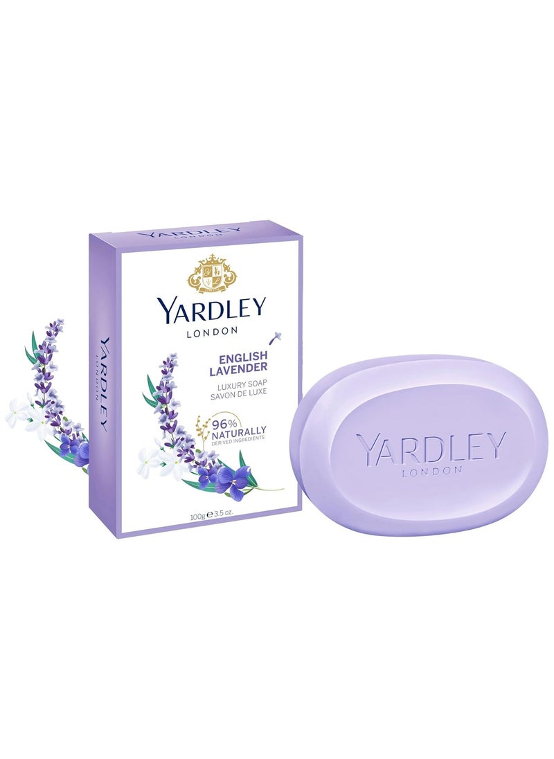Yardley Pack Of 3 Soap English Lavender and Rose 3x100g  - Image 5
