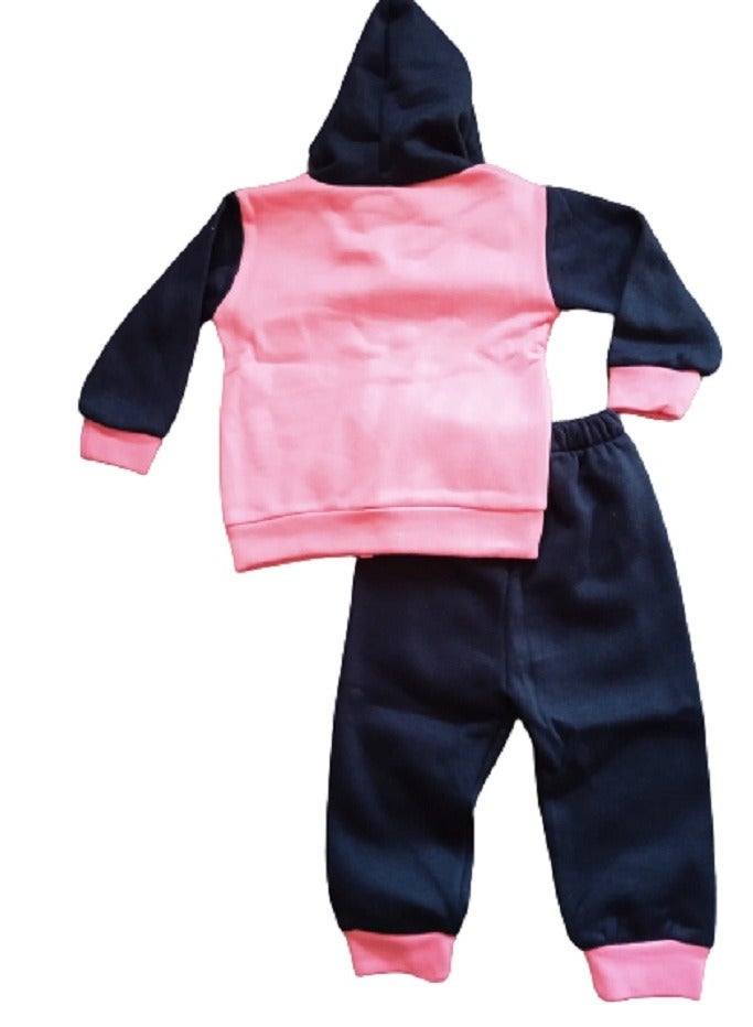Baby Girls Pajama Set - Winter - Embroidered - Image 3