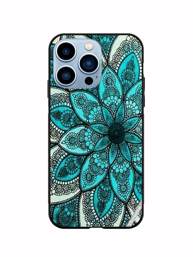 VR CREATIVE Protective Case Cover For Apple iPhone 14 Pro Mandala Design Multicolour - Image 1