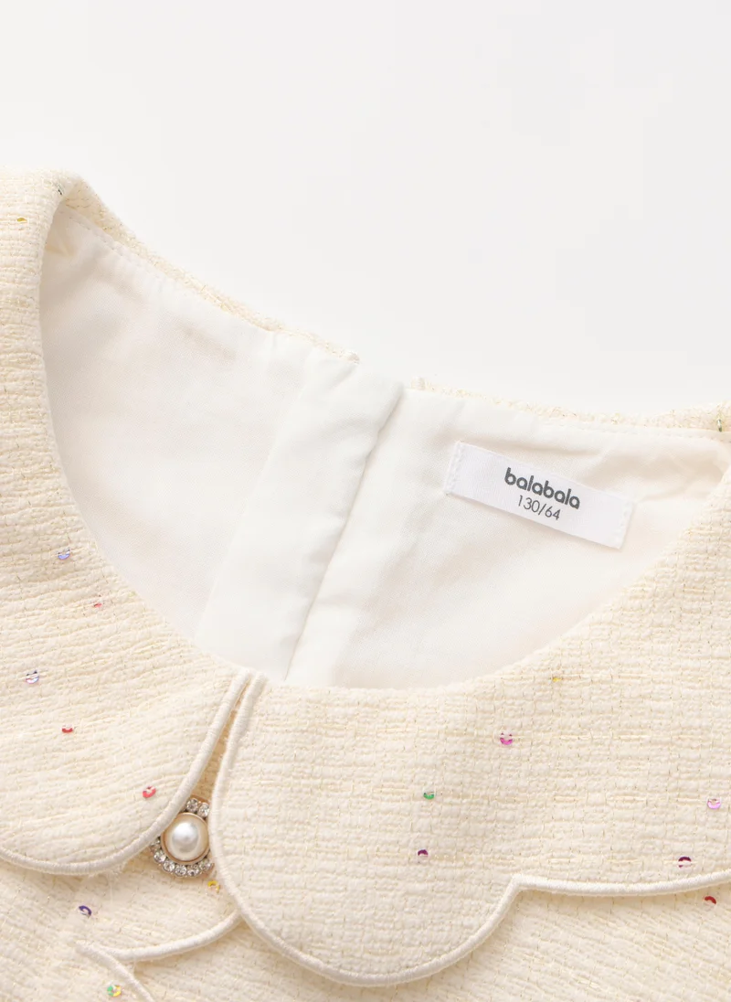 Balabala cream Kids Girls Woven one-piece dress for Women | Best Price UAE