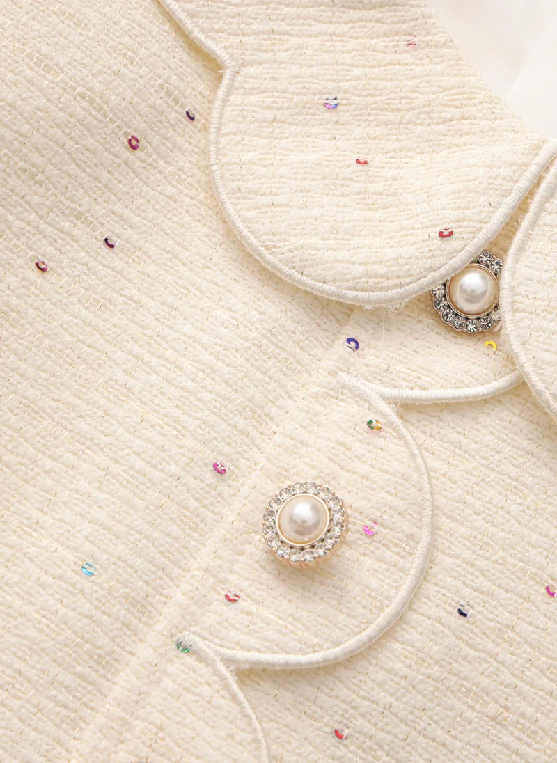 Balabala cream Kids Girls Woven one-piece dress for Women | Best Price UAE