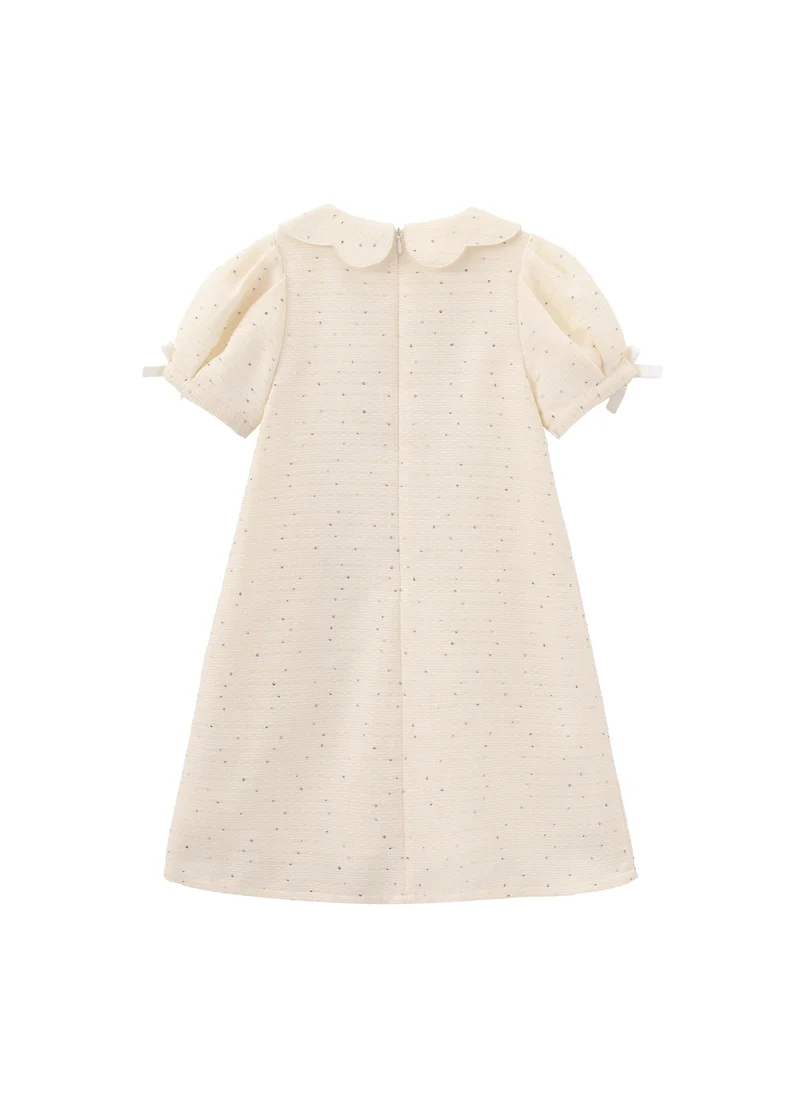 Balabala cream Kids Girls Woven one-piece dress for Women | Best Price UAE