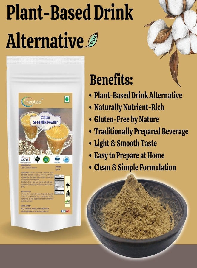 Neotea Cotton Seed Milk Powder, Paruthi Paal, 250G - Image 2