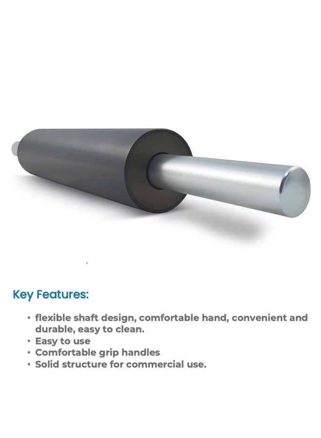 Carbon Steel Rolling Pin Non-Stick Surface with Removable Handle large 48cm - Image 3