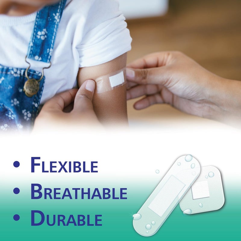 Masterplast Invisible Assorted Aqua Plasters Flexible Durable Pack Of 24 Clear - Image 2