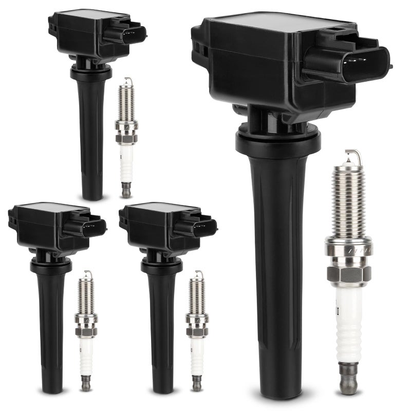 X4XZ UF656 Ignition Coil 93501 Double Iridium Spark Plug for 1220 Mazda 31420 Mazda 61619 CX31318 CX51618 MX5 Miata 20L 25L L4 Replaces PE0118100A C1837 5C1894 GN10625 C857 - Image 2