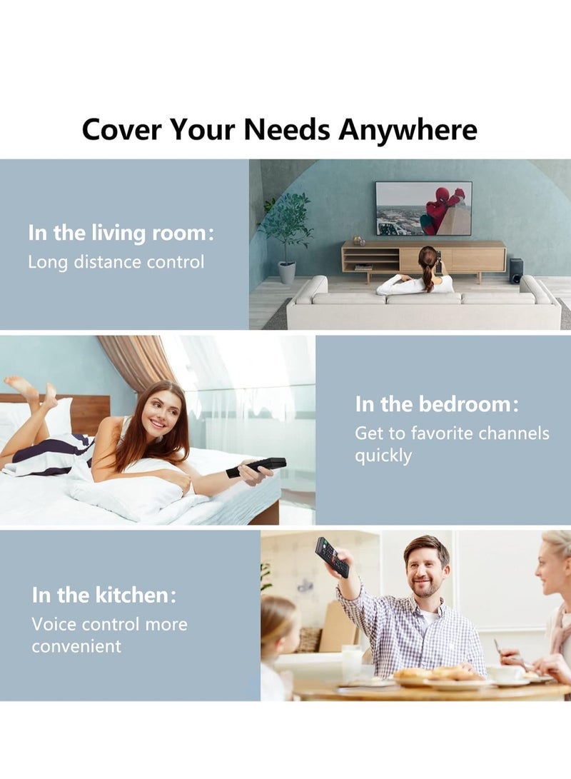 PopZa Voice Replacement Remote Control for TV – Universal Remote for All XR Full Array LED 4K Ultra HD Smart TVs – Seamless Control, Easy Setup, Ergonomic Design, Voice Control, Quick Navigation, Long Battery Life, Ideal for Home Entertainment - Image 5