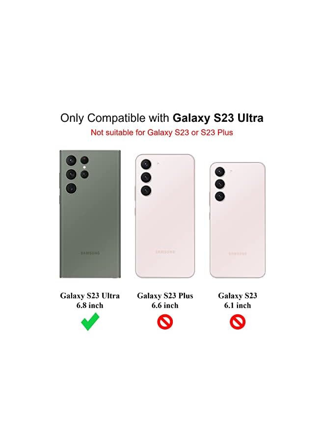 SH PROTECT TOUCH For Galaxy S23 Ultra Case Non Yellowing Military Grade Drop Protection Hard Pc Plus Tpu Shockproof Protective Slim Fit Phone Cover For Samsung Galaxy S23 Ultra Clear - Image 2