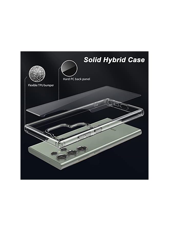 SH PROTECT TOUCH For Galaxy S23 Ultra Case Non Yellowing Military Grade Drop Protection Hard Pc Plus Tpu Shockproof Protective Slim Fit Phone Cover For Samsung Galaxy S23 Ultra Clear - Image 5