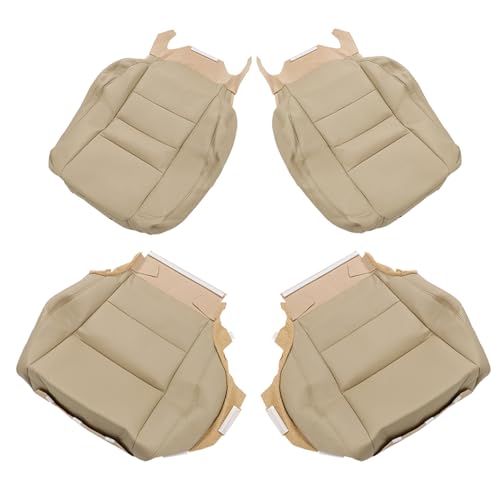 munirater 4Pcs Tan Seat Cover Leather Lean Back Bottom and Top Driver & Passenger Replacement for 2008-2012 Accord Sedan 4-Door - Image 4