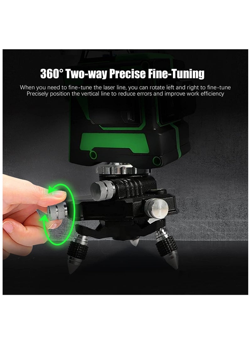 ECVV - Laser Level 12 Lines Green Light Professional Cross Marking Meter Self-Leveling Horizontal Vertical Laser Ruler Spirit Level | LM820GD - Image 1