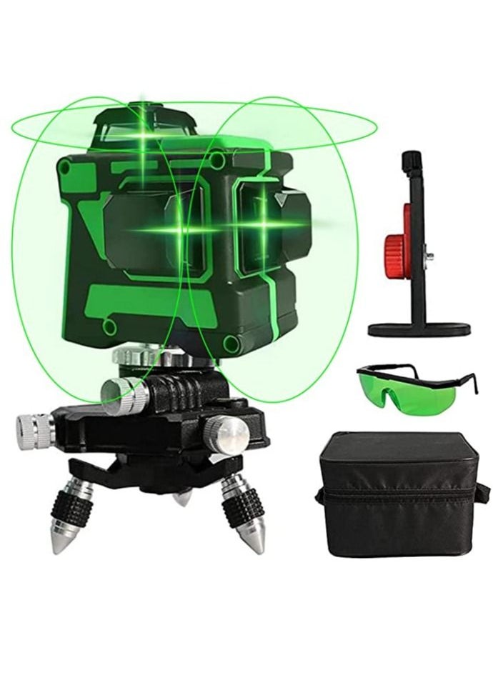 ECVV - Laser Level 12 Lines Green Light Professional Cross Marking Meter Self-Leveling Horizontal Vertical Laser Ruler Spirit Level | LM820GD - Image 1