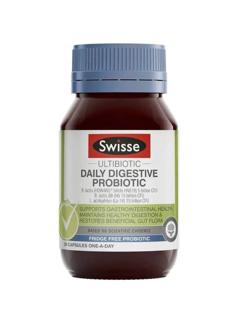 Swisse Daily Digestive Probiotic 35 Billion 30 Capsules - Image 1